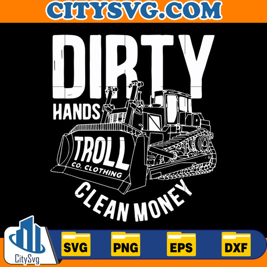 Dirty Hands Clean money Svg