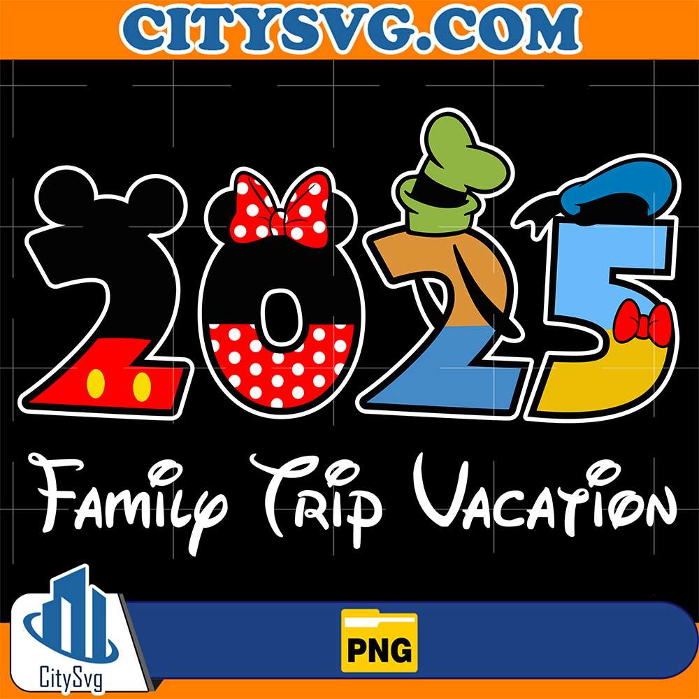Disney-2025-Family-Trip-Vacation-Png