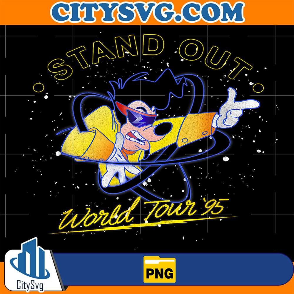 Disney-A-Goofy-Movie-Powerline-Stand-Out-World-Tour-95-Png