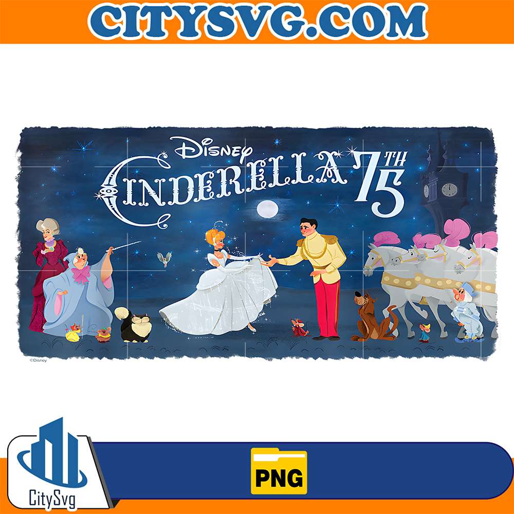 Disney-Cinderella-75th-Anniversary-Storybook-Characters-Png