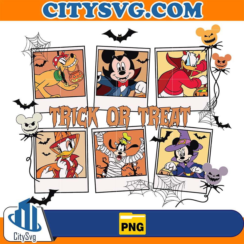 Disney-Friends-Trick-Or-Treat-Halloween-Png
