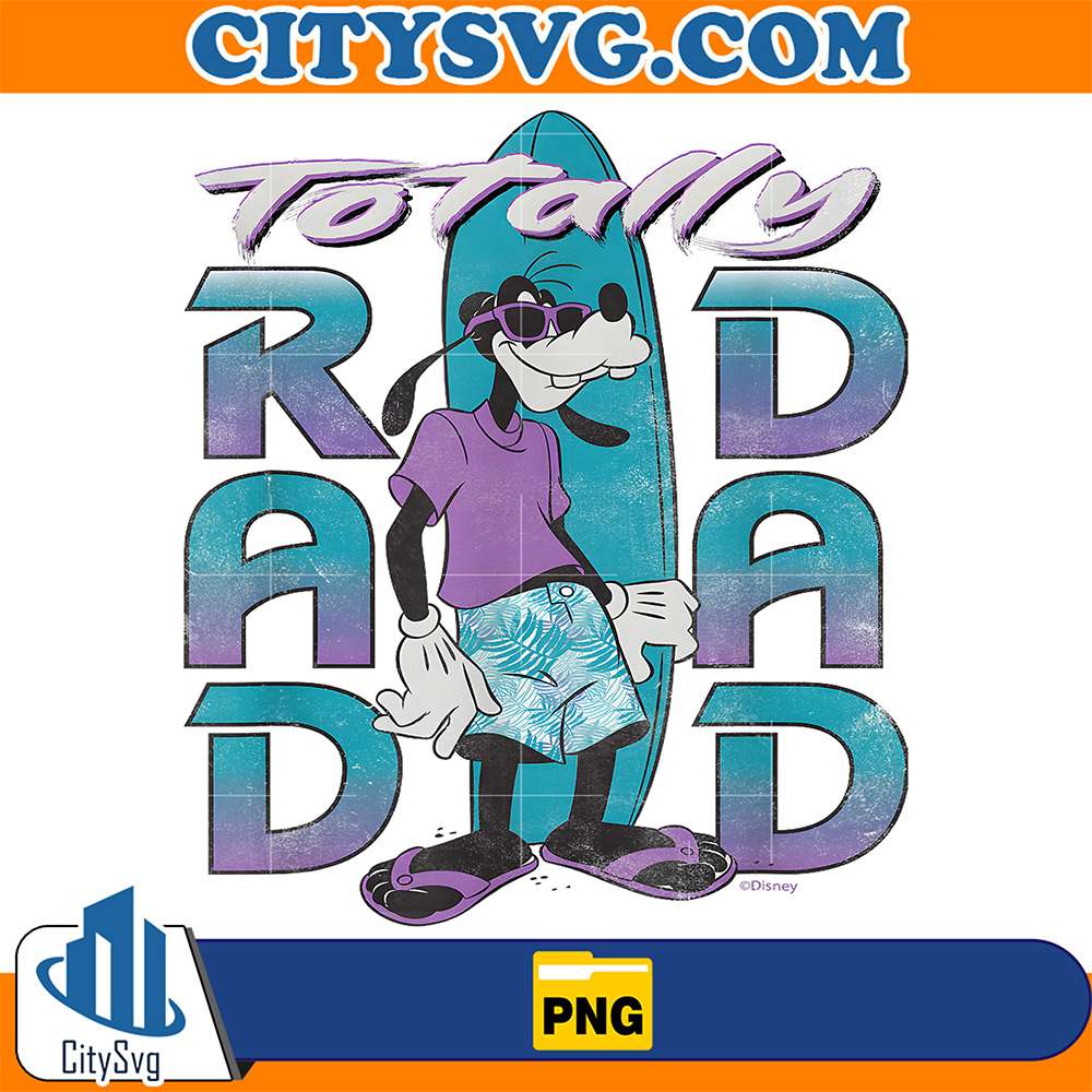 Disney-Goofy-Totally-Rad-Dad-Surfing-Png