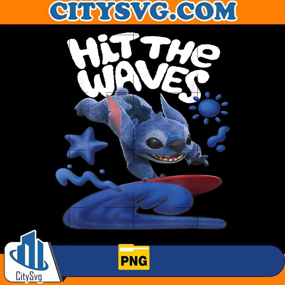 Disney-Lilo-Stitch-Live-Action-Movie-Hit-The-Waves-Surfing-Png