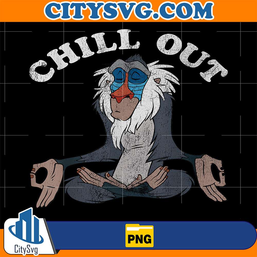 Disney-Lion-King-Rafiki-Chill-Out-Meditation-Png