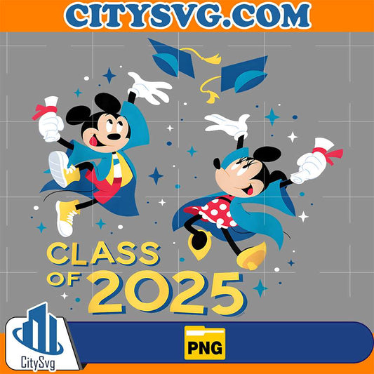 Disney-Mickey-And-Minnie-Mouse-Graduation-Class-Of-2025-Grad-Png