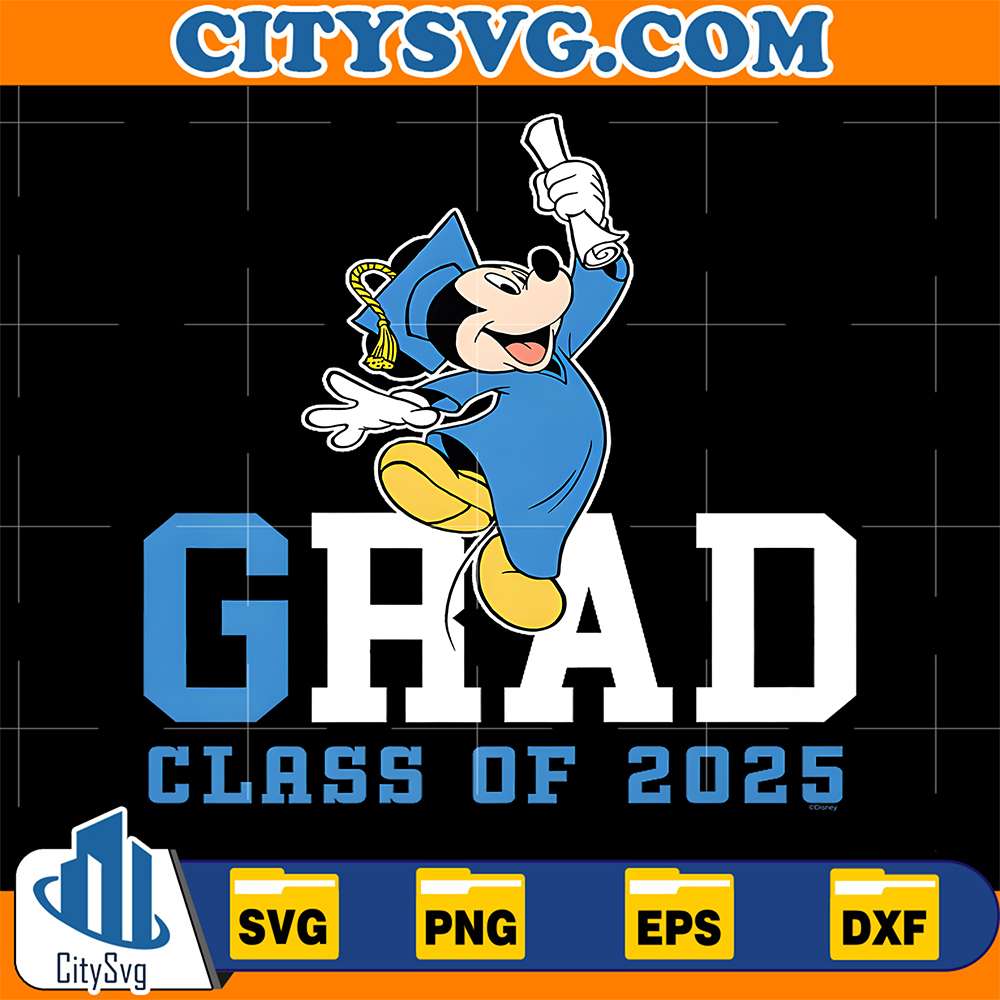 Disney-Mickey-Mouse-2025-Graduation-Class-Of-2025-Svg