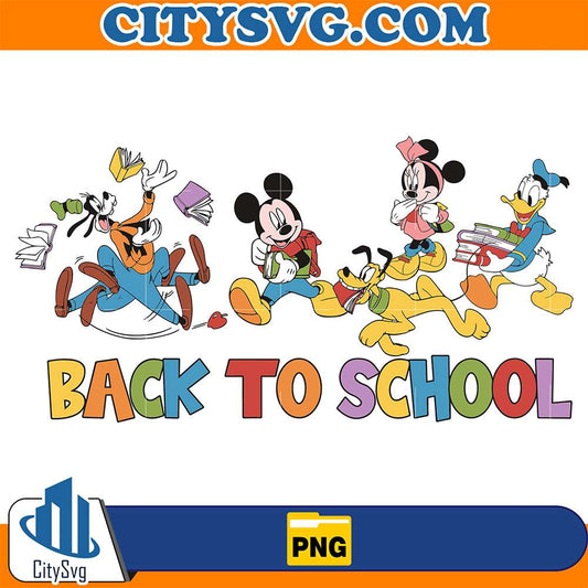 Disney-Mickey-Mouse-And-Friend-Back-To-School-Png