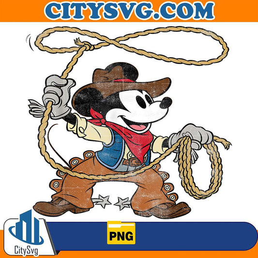Disney-Mickey-Mouse-Cowboy-Png