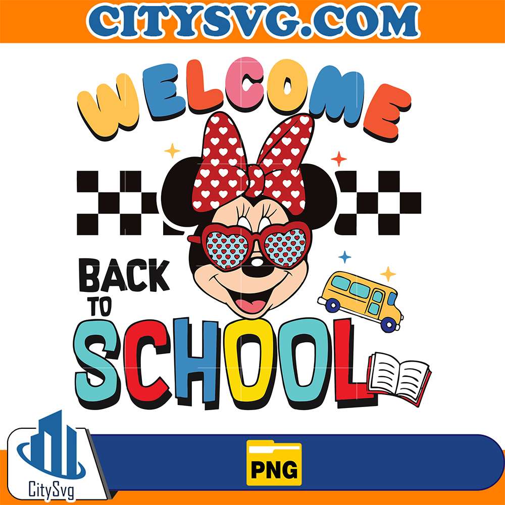 Disney-Minnie-Welcome-Back-To-School-Png