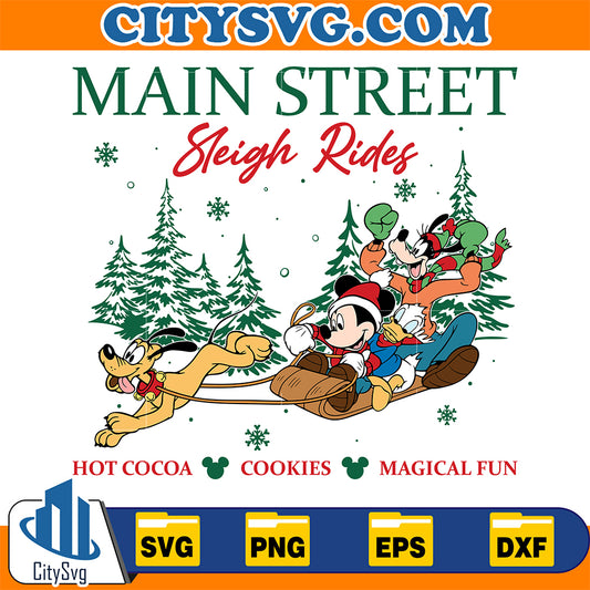 Disney-Mouse-And-Friends-Main-Street-Sleigh-Rides-Christmas-Svg