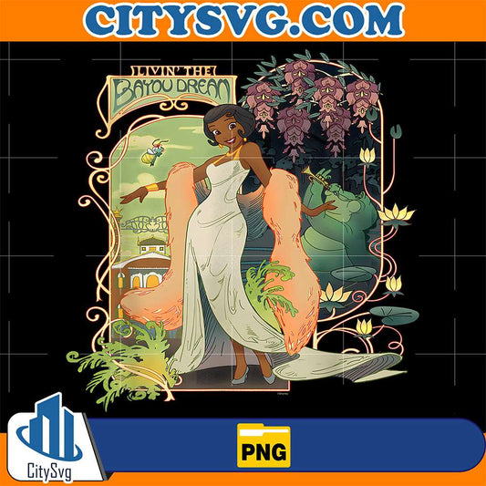 Disney-Princess-And-The-Frog-Tiana-Livin-the-Bayou-Dream-Png