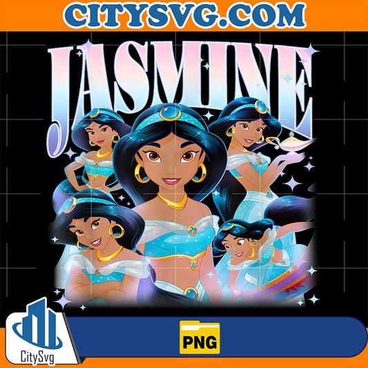 Disney-Princess-Jasmine-Elegant-And-Classy-Retro-90s-Collage-Png