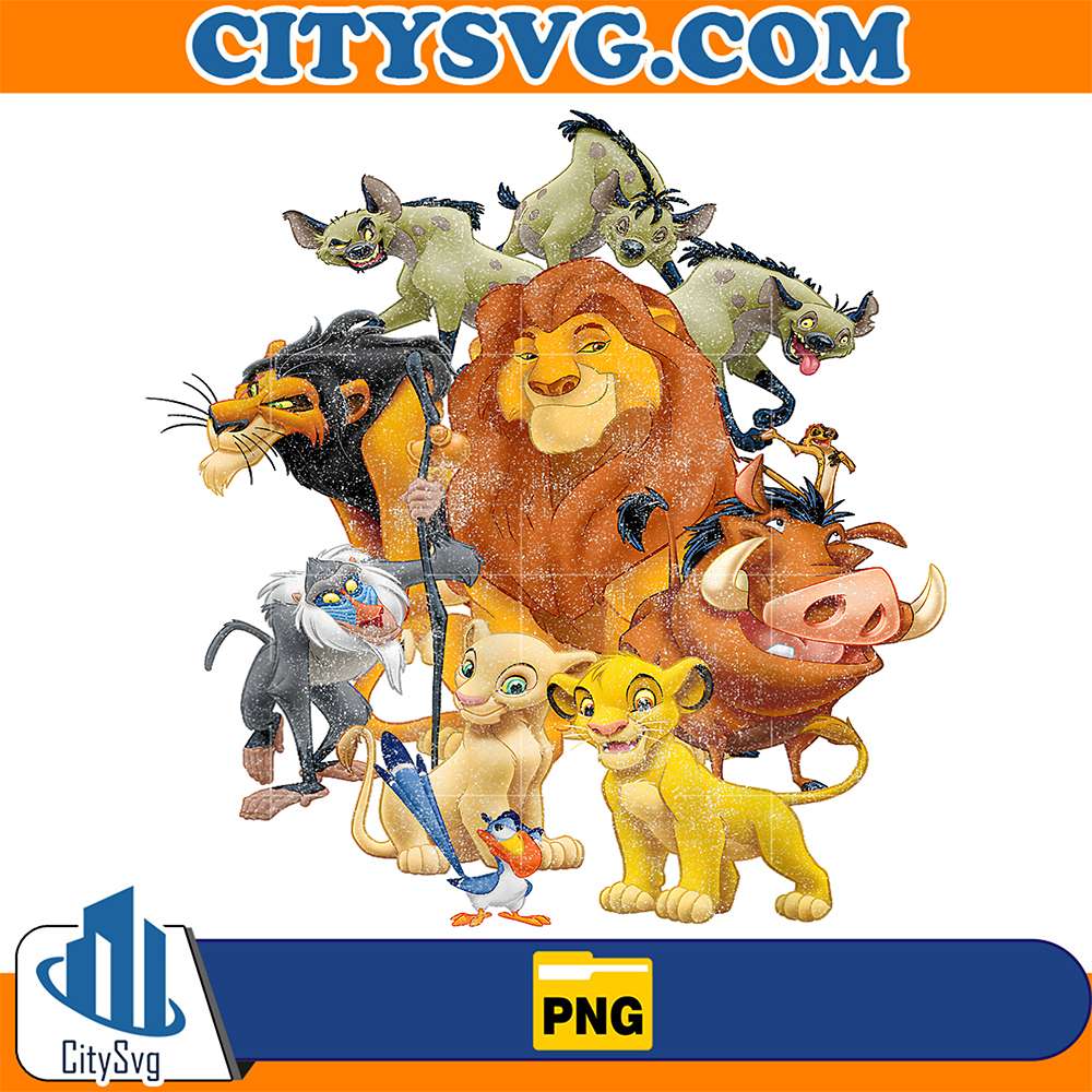 Disney-The-Lion-King-Main-Characters-Distressed-Png