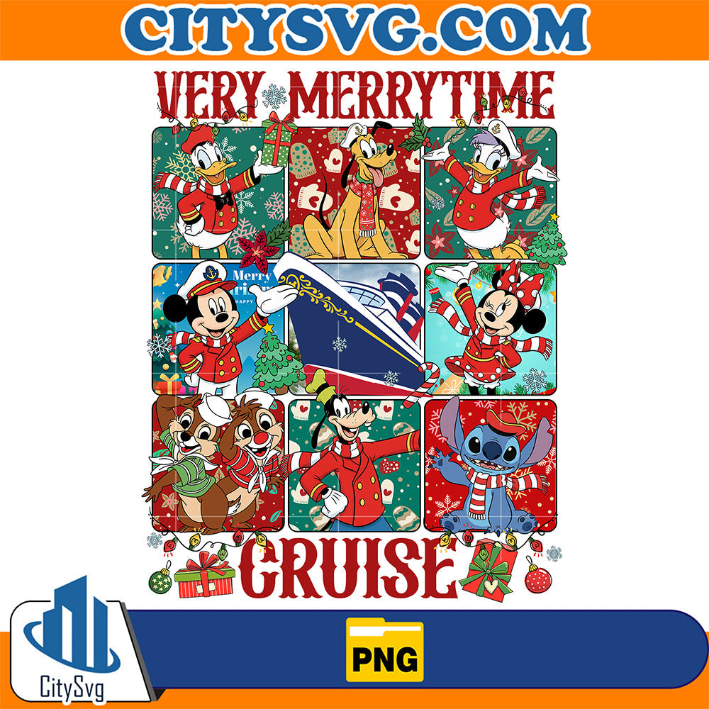 Disney Very Merrytime Cruise Christmas Png CitySvg