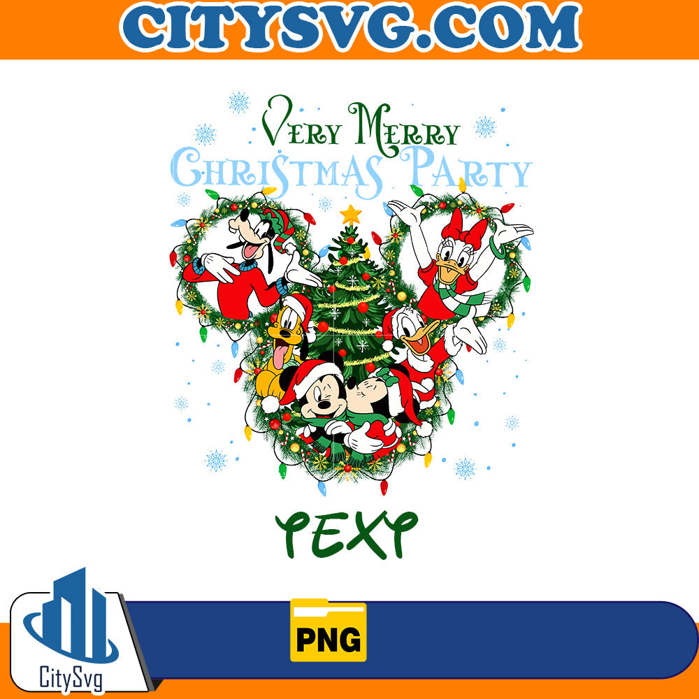 Custom Very Merry Christmas Party Png CitySvg