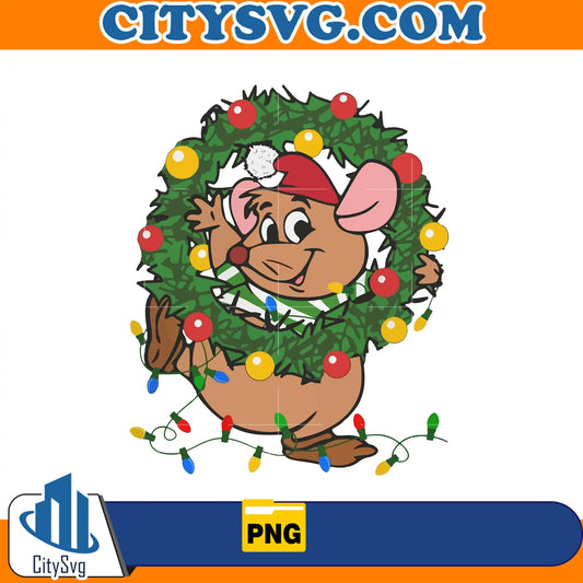 DisneyCinderellaGus-GusChristmasPng