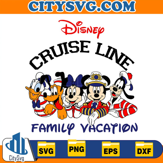 DisneyCruiseLineFamilyVacationSvg