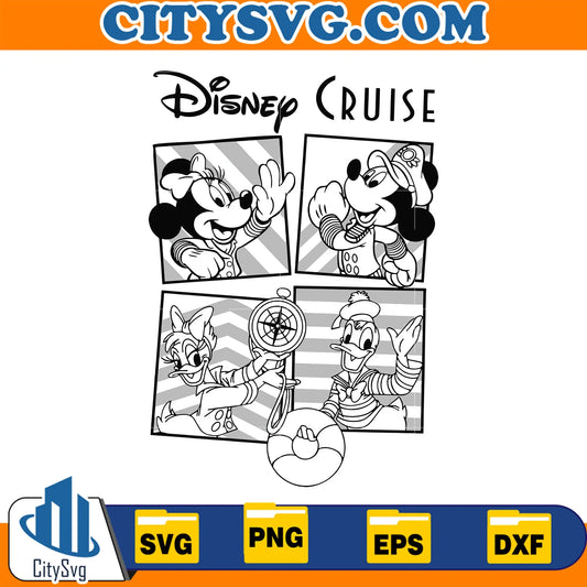 DisneyCruiseMinnieAndFriendsSvg