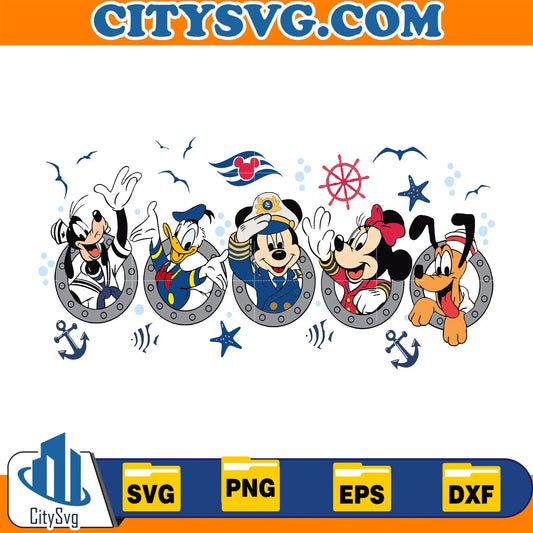 DisneyCruiseTripMickeyFriendsSvg