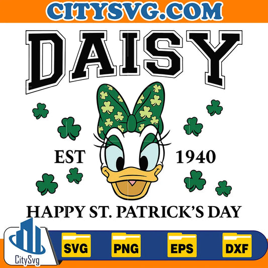DisneyDaisyHappyStPatricksDaySvg