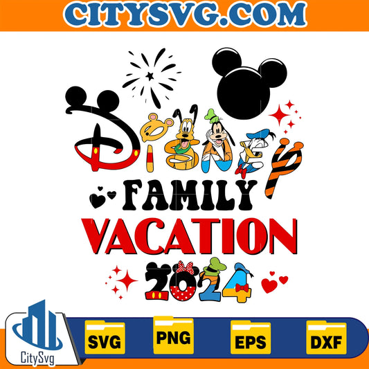 DisneyFamilyVacation2024Svg