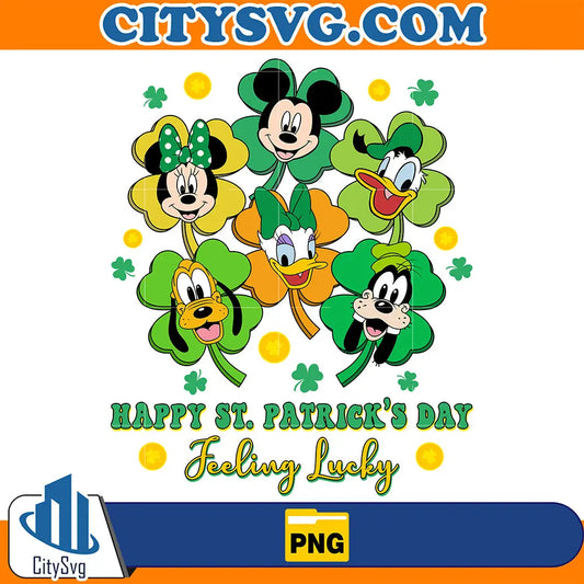 DisneyFriendsHappyStPatrick_sDayFeelingLuckyPng