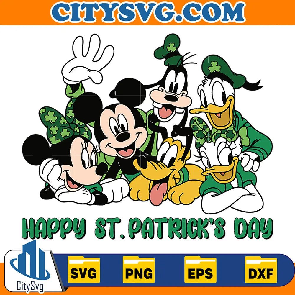 DisneyFriendsHappyStPatricksDaySvg1