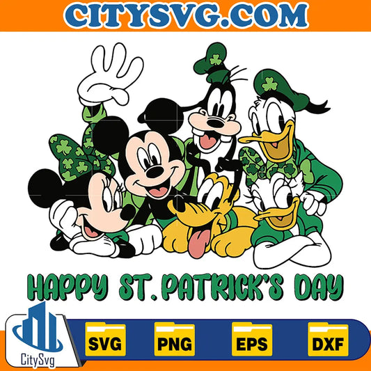 DisneyFriendsHappyStPatricksDaySvg1