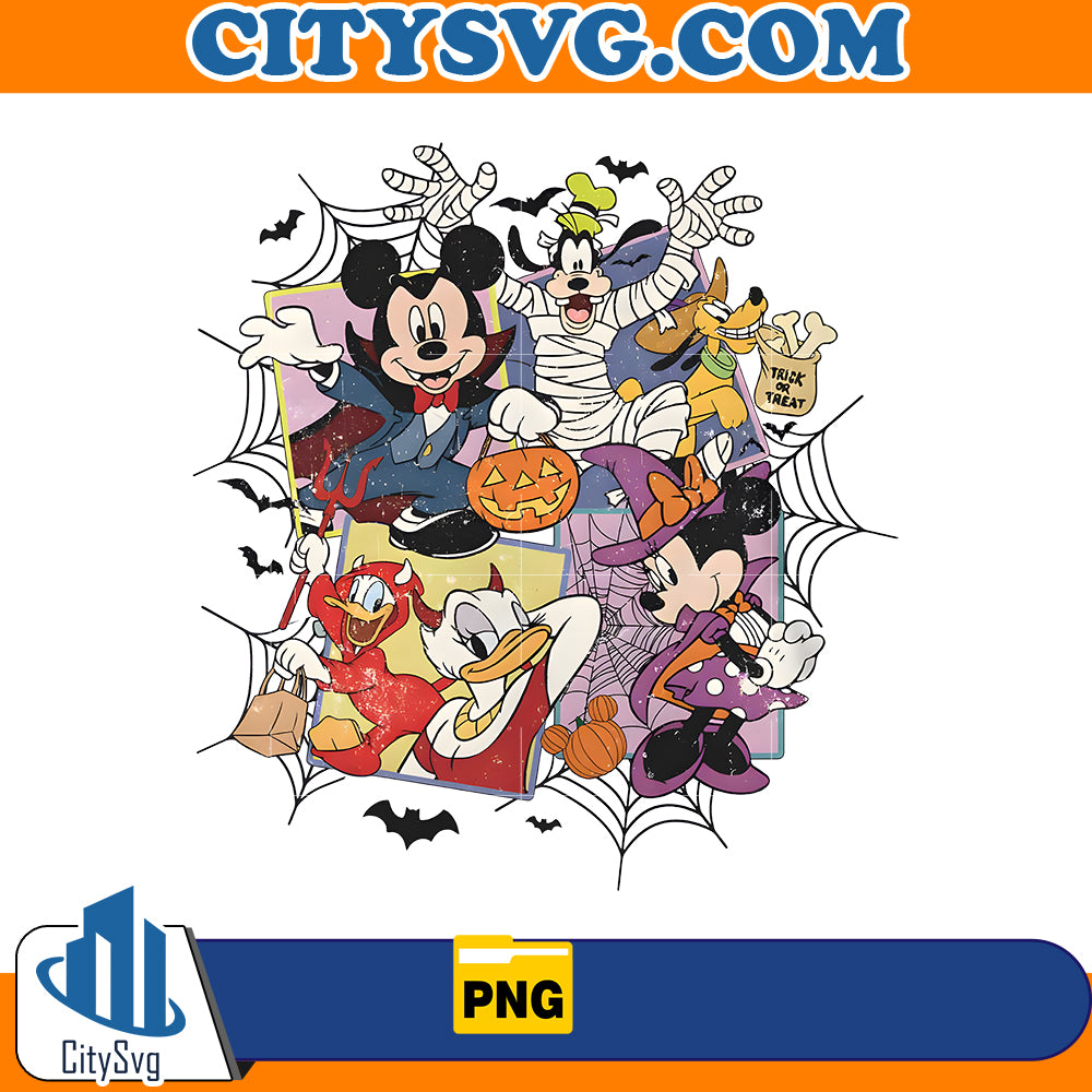 Halloween Mouse And Friends Png