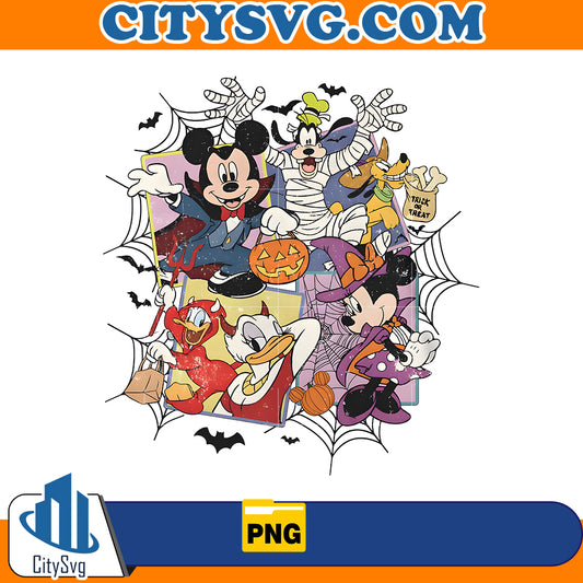 Halloween Mouse And Friends Png