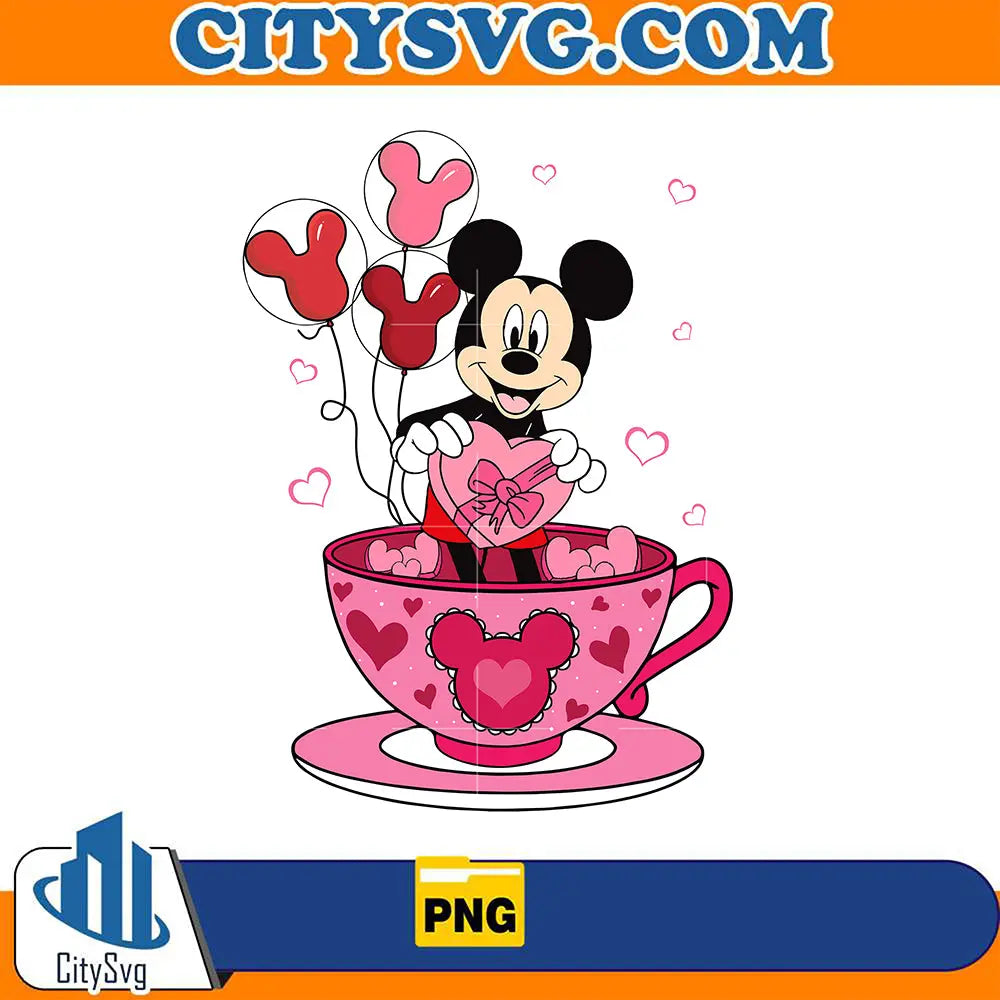 DisneyLoveInTeaCupValentinePng