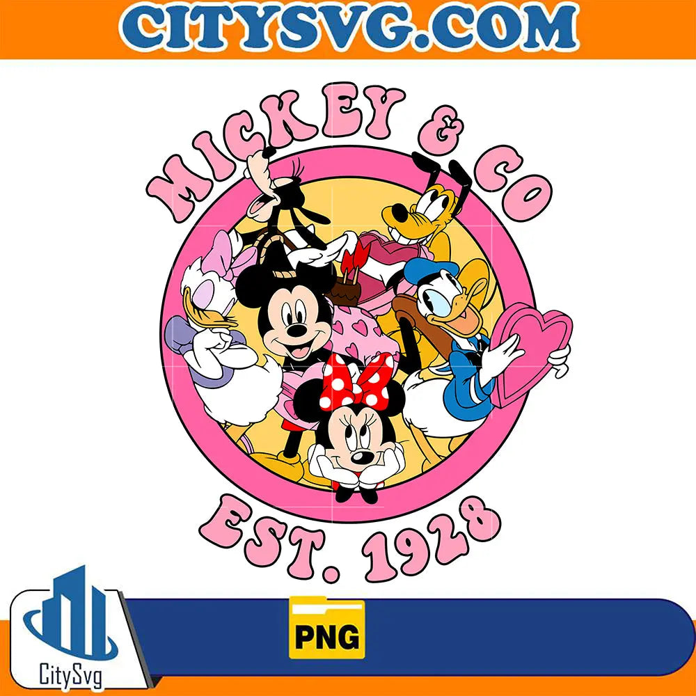 DisneyMickeyAndCoEst1928ValentinePng
