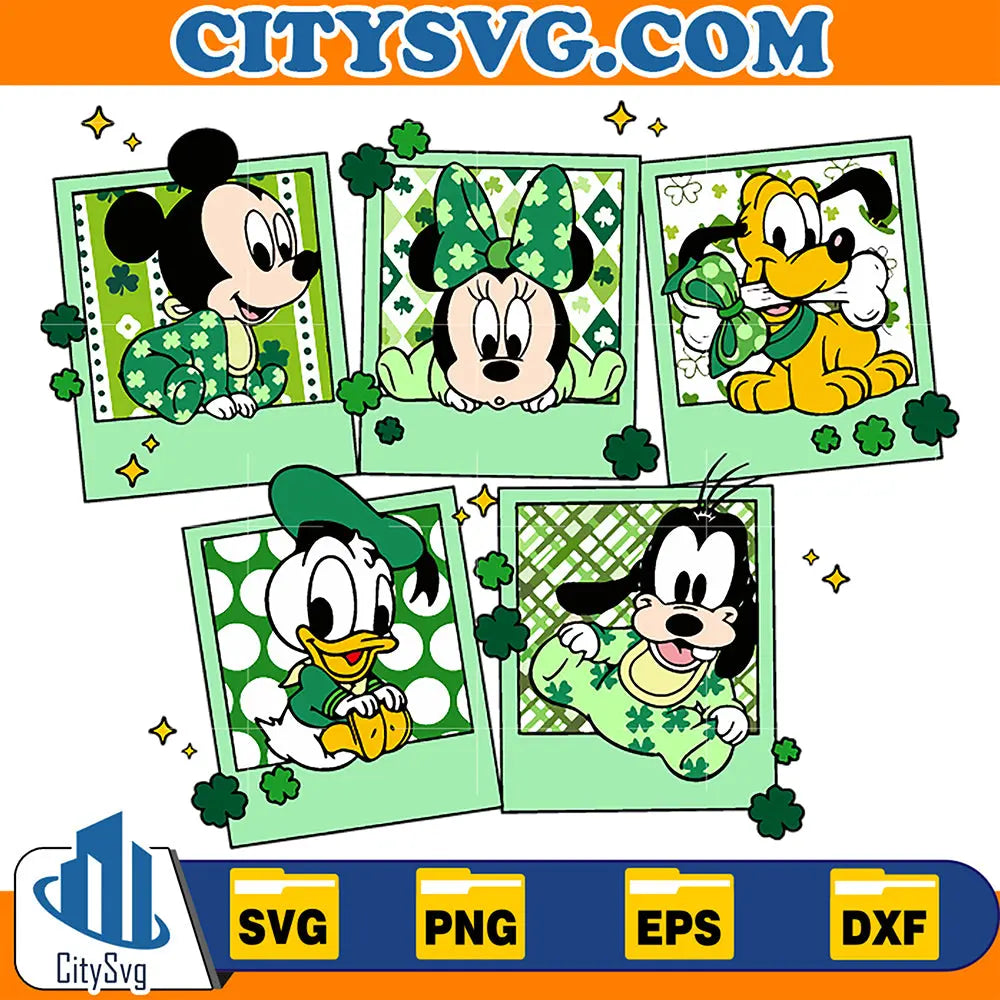 DisneyMickeyAndFriendsHappyStPatricksDaySvg1