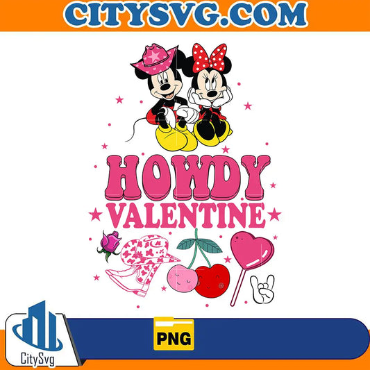 DisneyMickeyAndMinieHowdyValentinePng