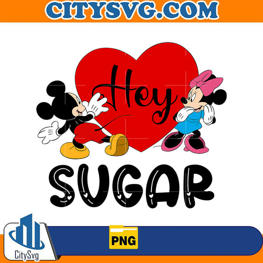 DisneyMickeyAndMinnieHeySugarValentinePng