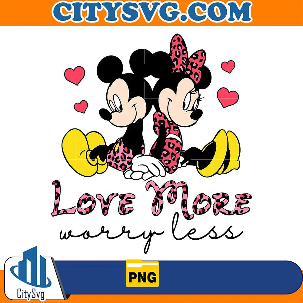 DisneyMickeyAndMinnieLoveMoreWorryLessValentine