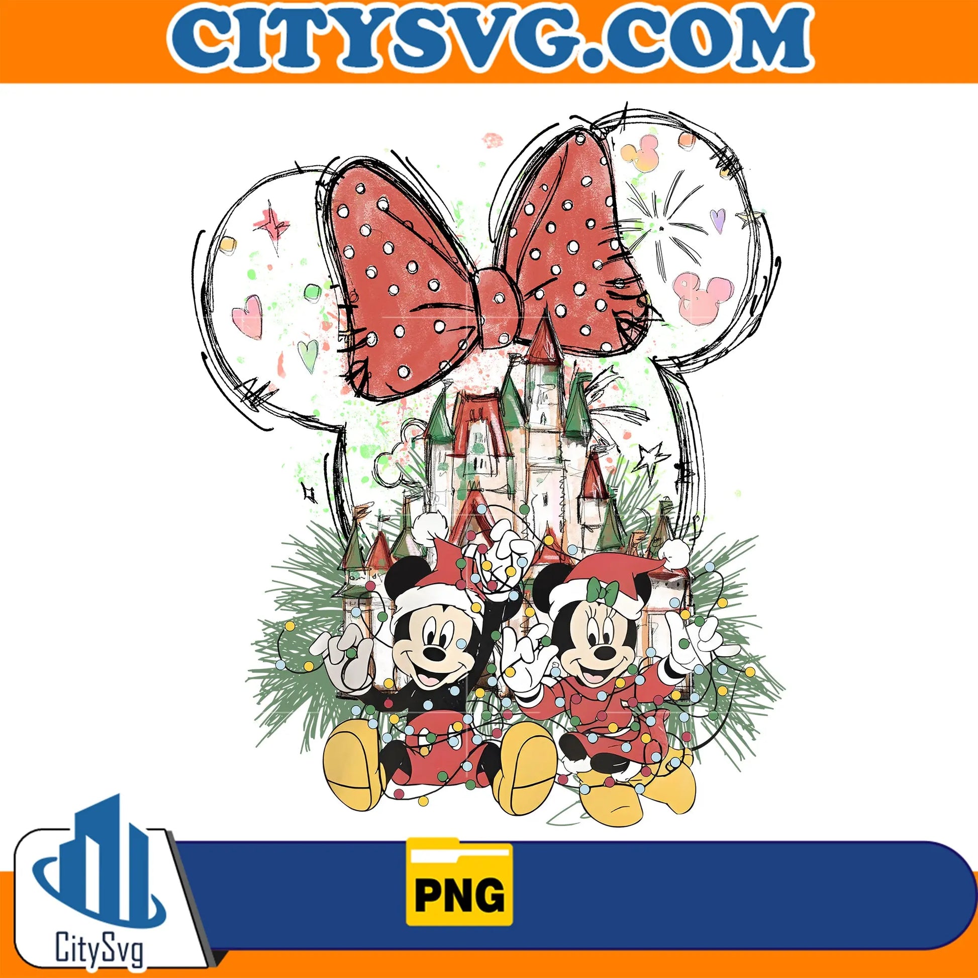 DisneyMickeyAndMinnieMerryXmasChristmasPng