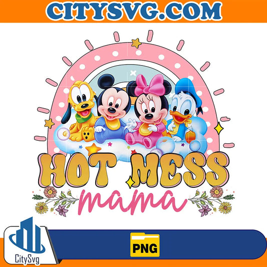 DisneyMickeyFriendsHotMessMamaPng