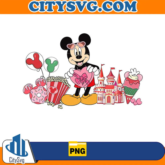 DisneyMickeyMouseMagicKingdomValentinePng