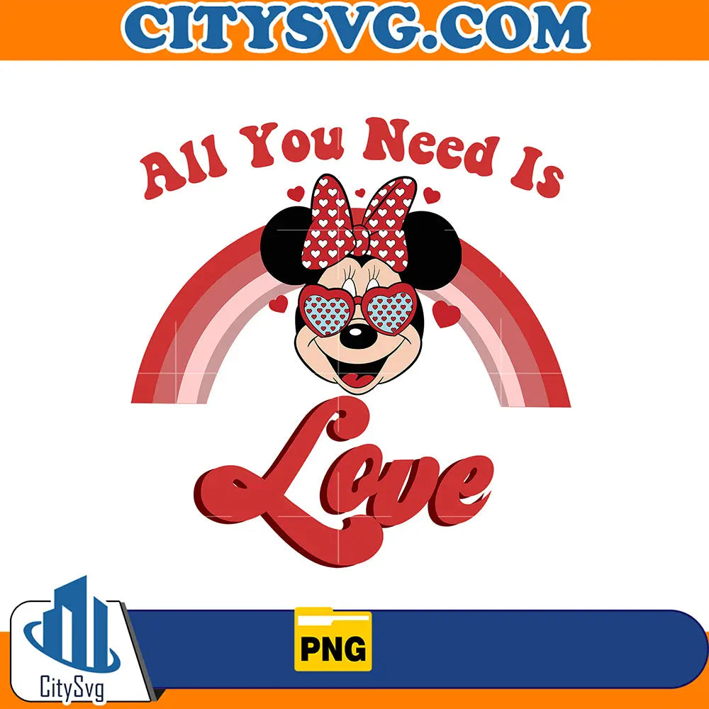 DisneyMinnieAllYouNeedIsLovePng