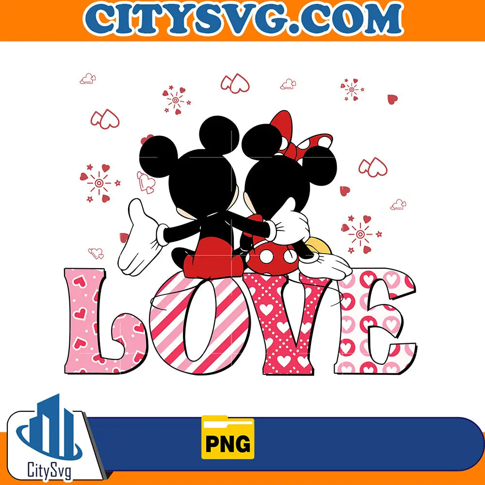 DisneyMinnieAndMickeyValentinePng