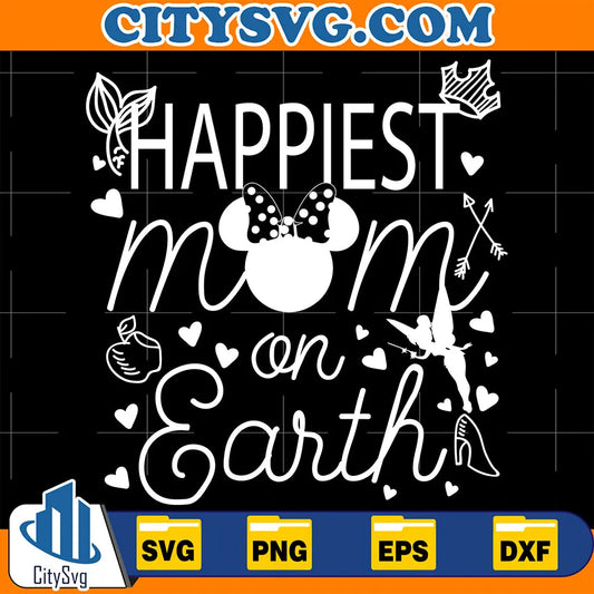 DisneyMinnieHappiestMomOnEarthSvg