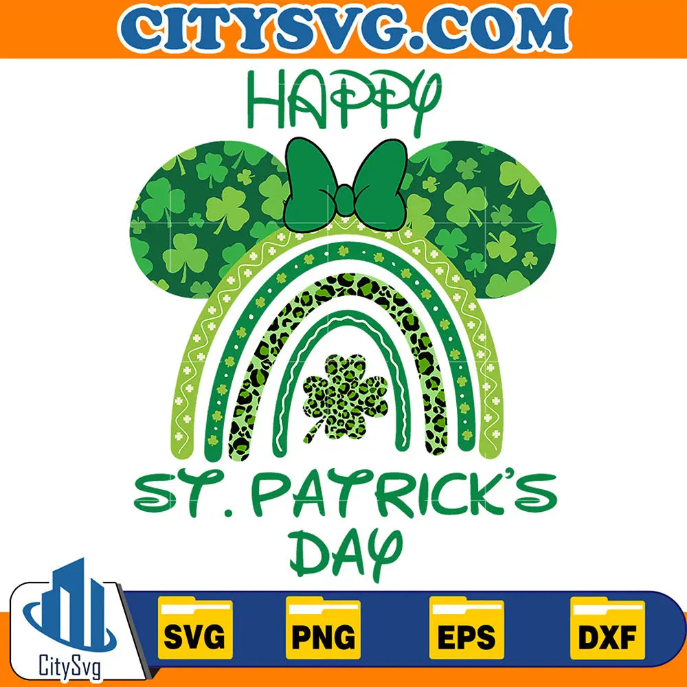 DisneyMinnieHeadHappyStPatricksDaySv
