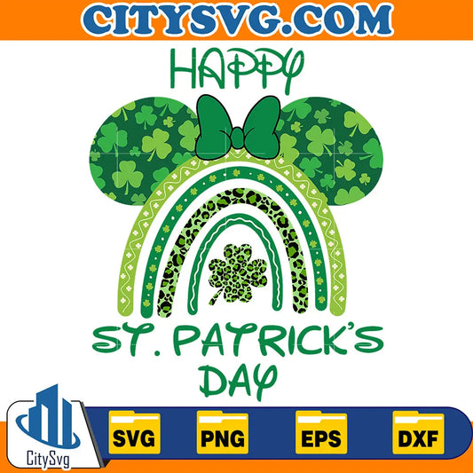 DisneyMinnieHeadHappyStPatricksDaySv