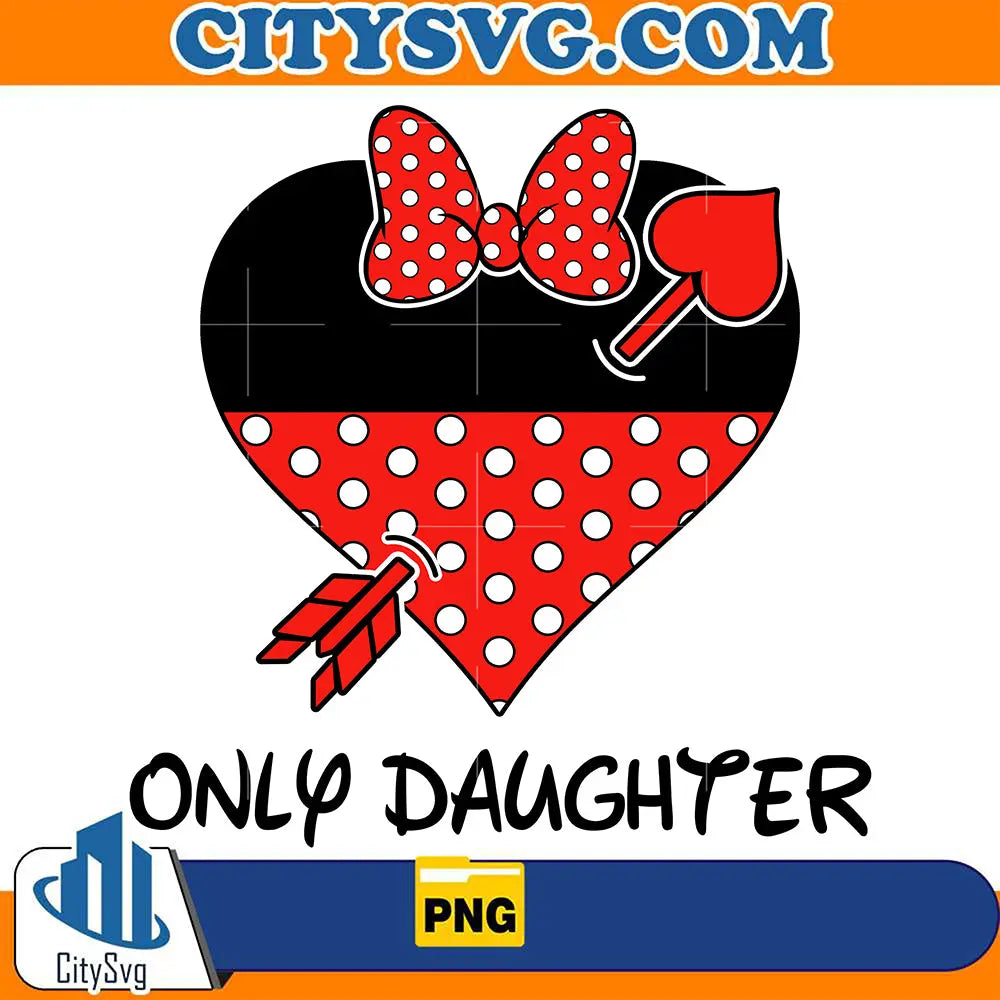 DisneyMinnieHeartOnlyDaughterValentinePng
