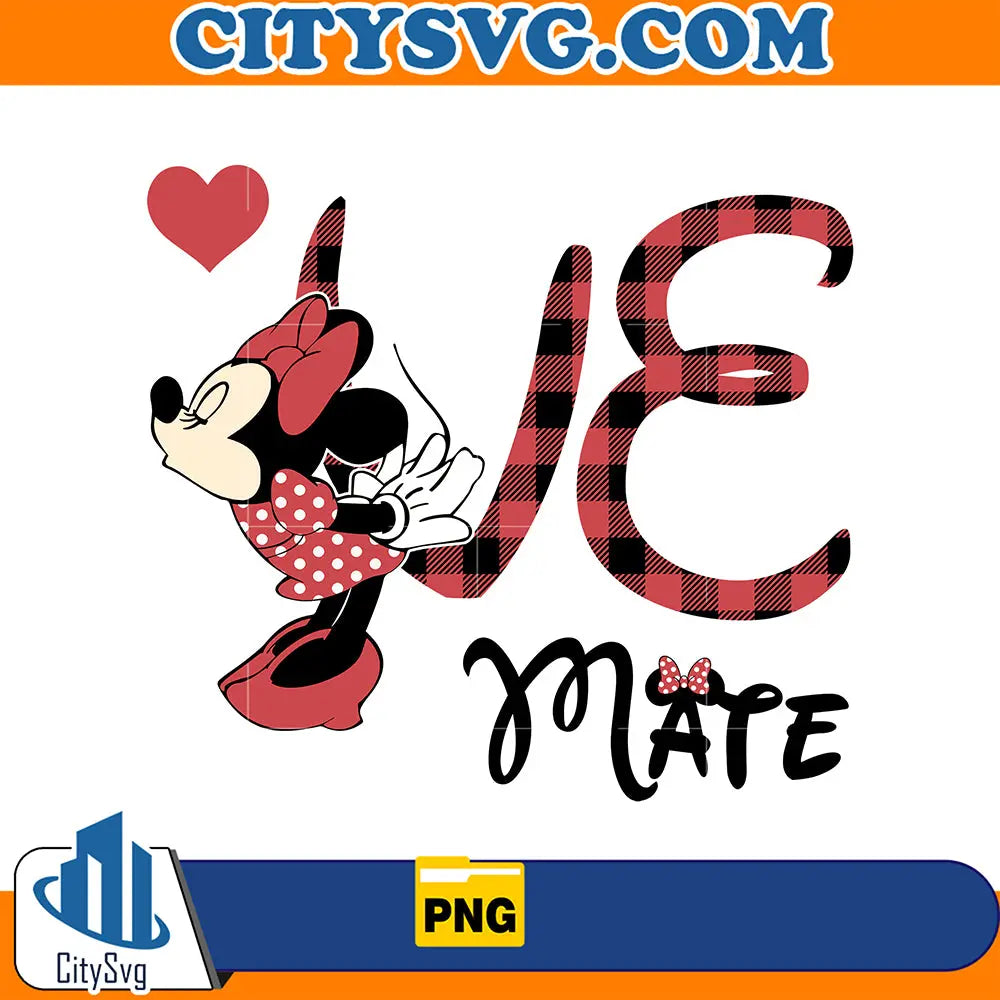 DisneyMinnieLoveMateValentinePng