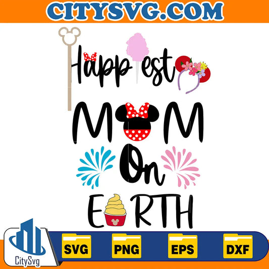 DisneyMouseHappyEstMomOnEarthSvg