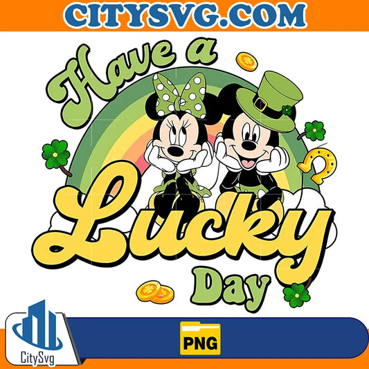 DisneyMouseHaveALuckyDayPatricksRainbowPng1