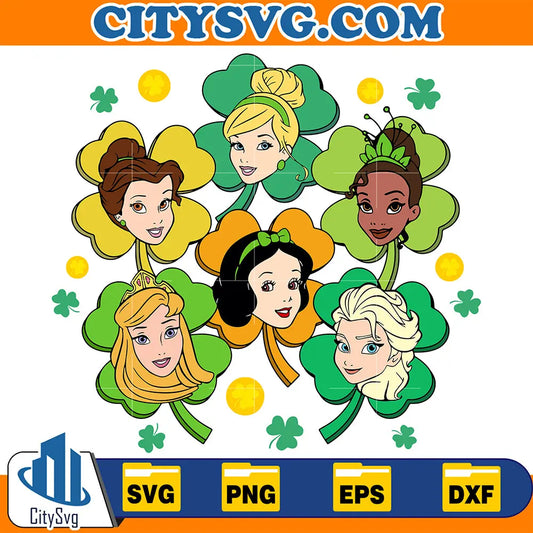 DisneyPrincessStPatricksDaySvg1