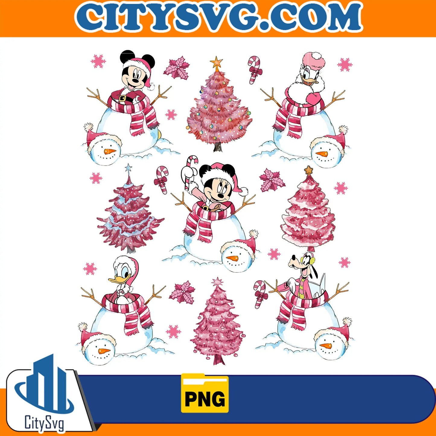 DisneySnowmanPinkChristmasPng